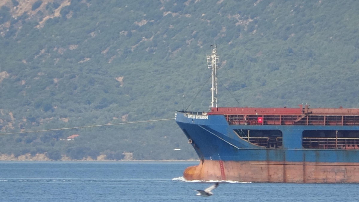 Kargo Gemisi Çanakkale\'de Makine Arızası Yaşadı