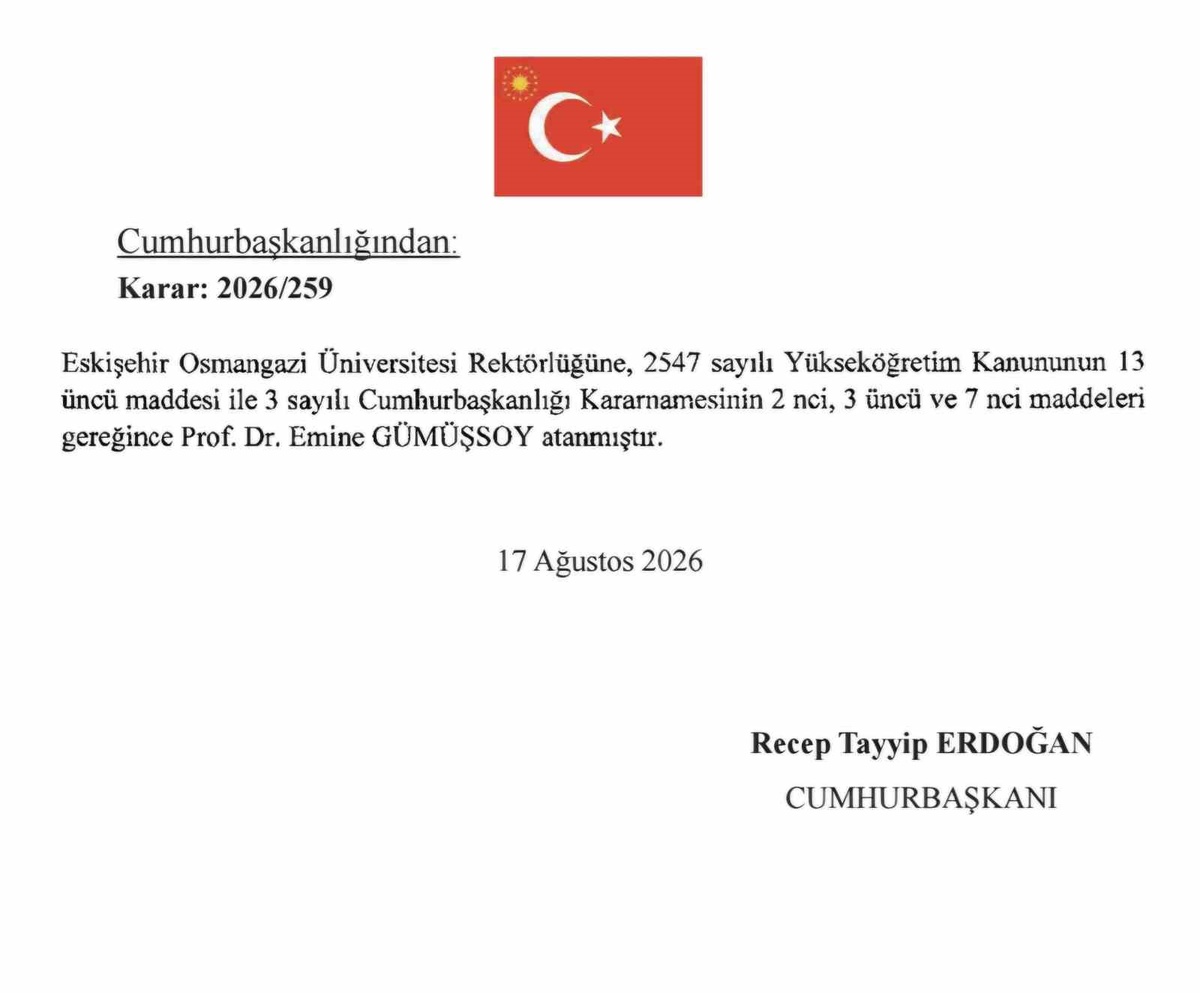 Prof. Dr. Emine Gümüşsoy ESOGÜ Rektörü Oldu