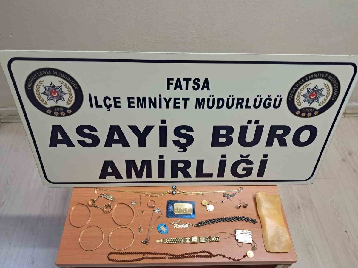 Fatsa\'da Altın Hırsızlığı: 4 Şüpheli Malatya\'da Yakalandı