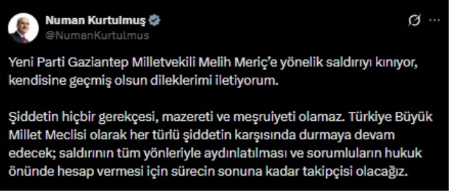 Yeni Parti Gaziantep Milletvekili Melih Meriç'e bıçaklı saldırı! Hastaneye kaldırıldı