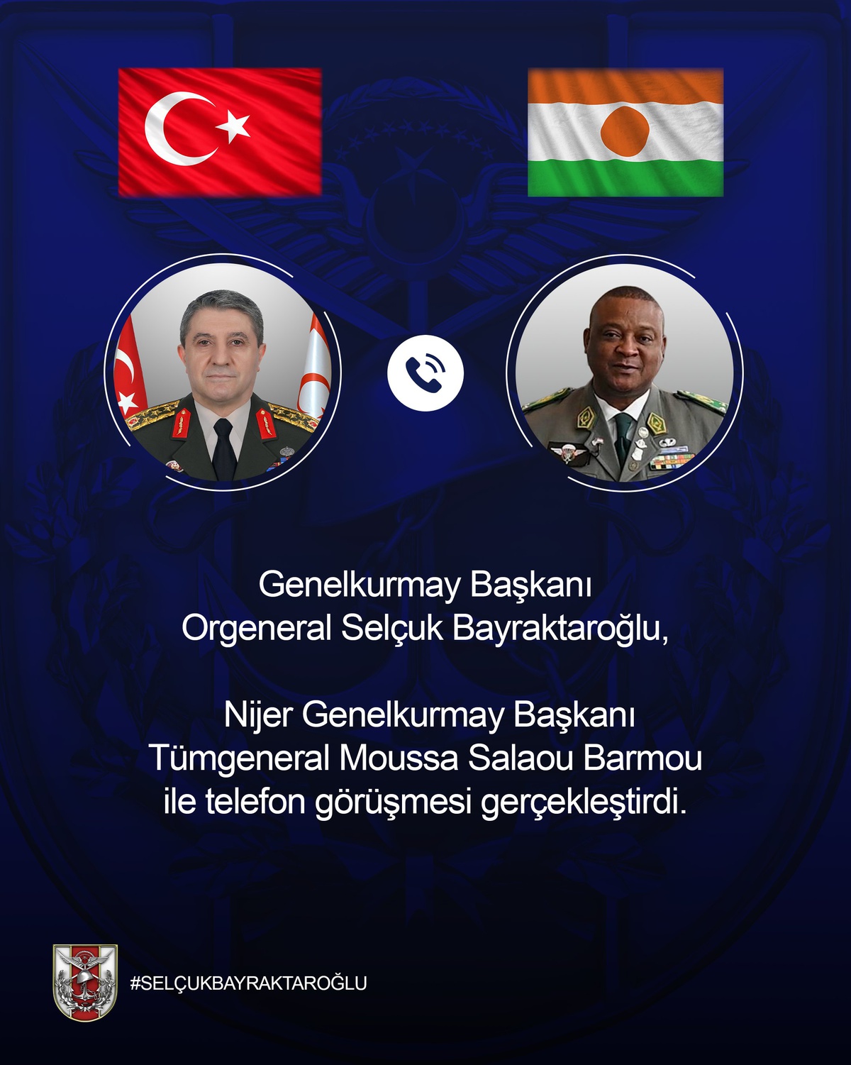 Türk ve Nijer Genelkurmay Başkanları Görüştü