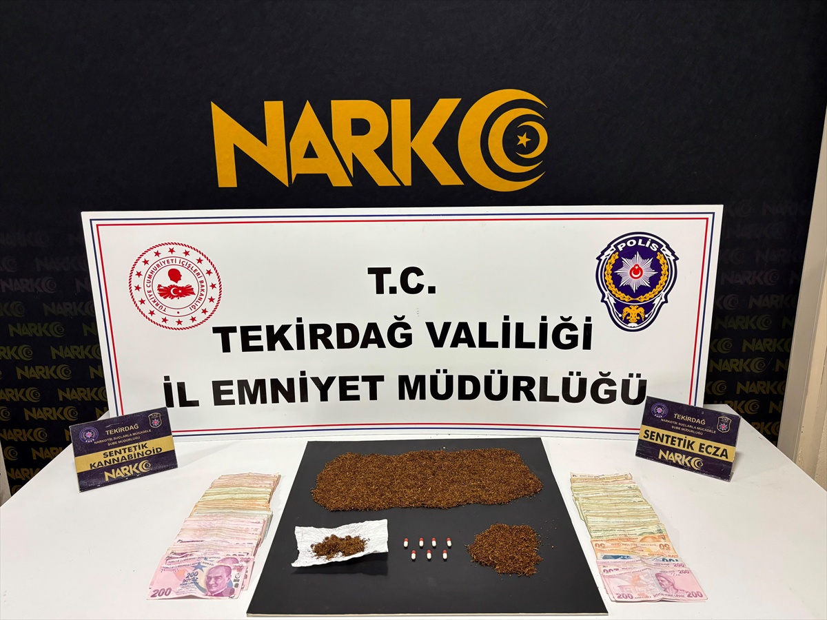 Tekirdağ\'da Uyuşturucu Operasyonu: 8 Tutuklama