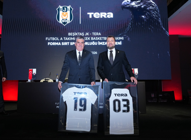 Tera Holding, Beşiktaş JK’nin futbol ve basketbol takımlarına forma sırt sponsoru oldu
