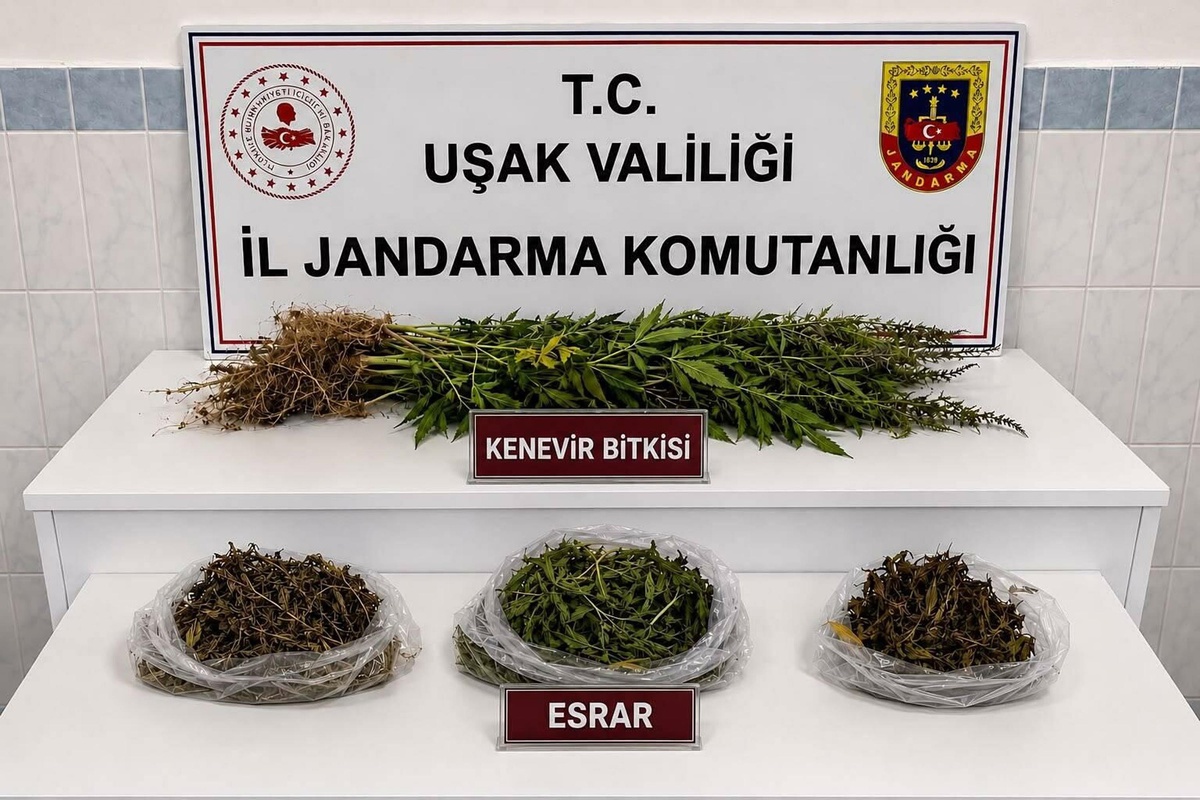 Uşak\'ta Jandarmadan Uyuşturucu Operasyonu