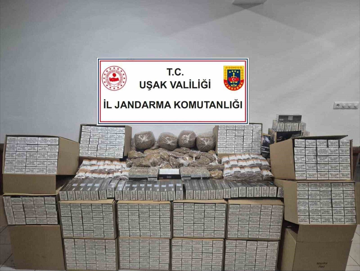 Uşak\'ta Kaçak Tütün ve Uyuşturucu Operasyonu