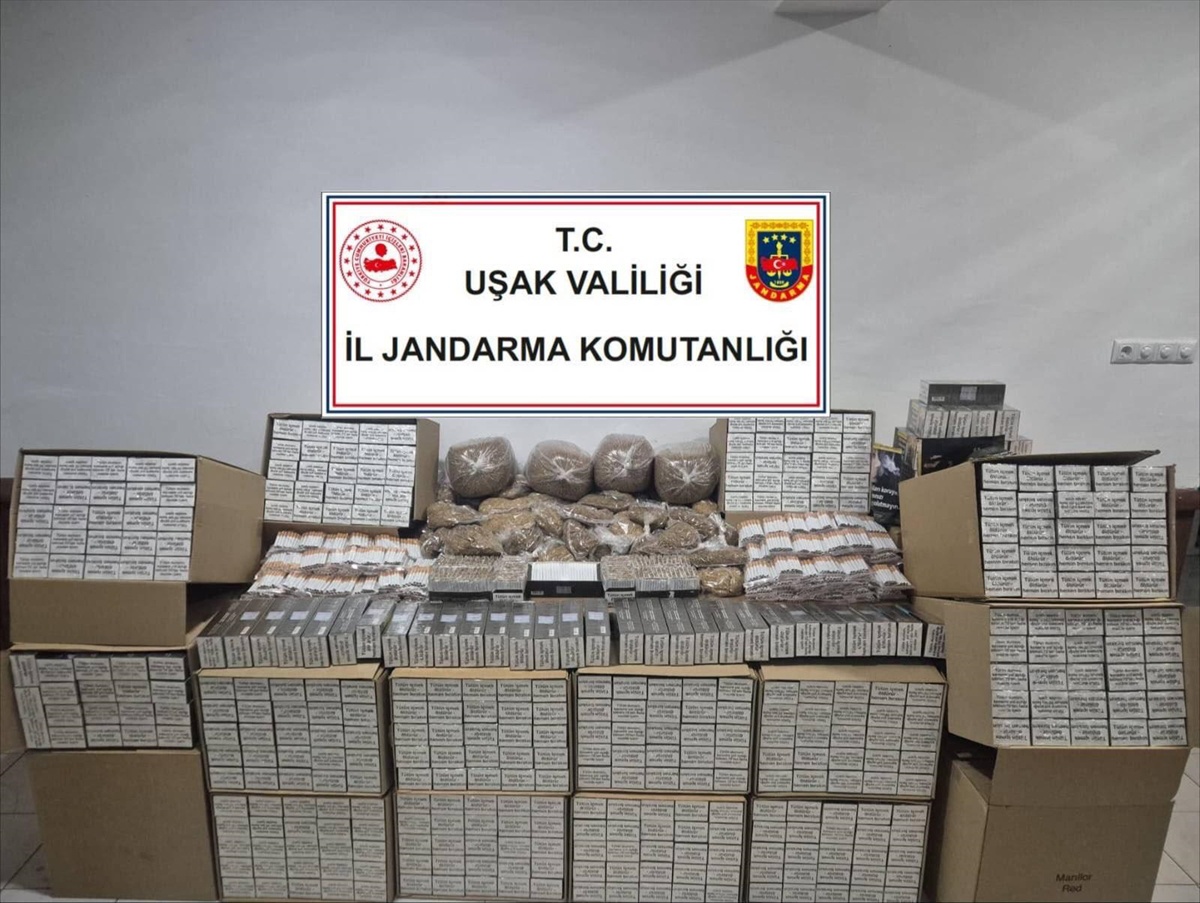 Uşak\'ta Uyuşturucu ve Kaçak Tütün Operasyonu