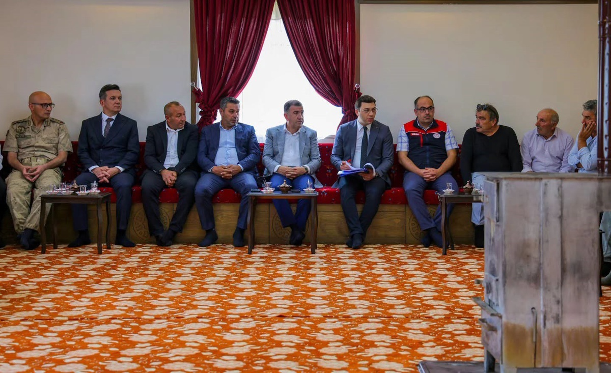 Vali Eldivan, Yangınzedelere Geçmiş Olsun Ziyareti