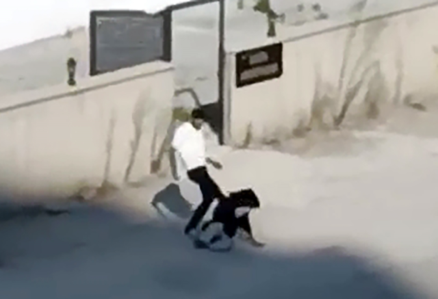 Tartıştığı kadına dakikalarca kabusu yaşatan saldırgan gözaltına alındı