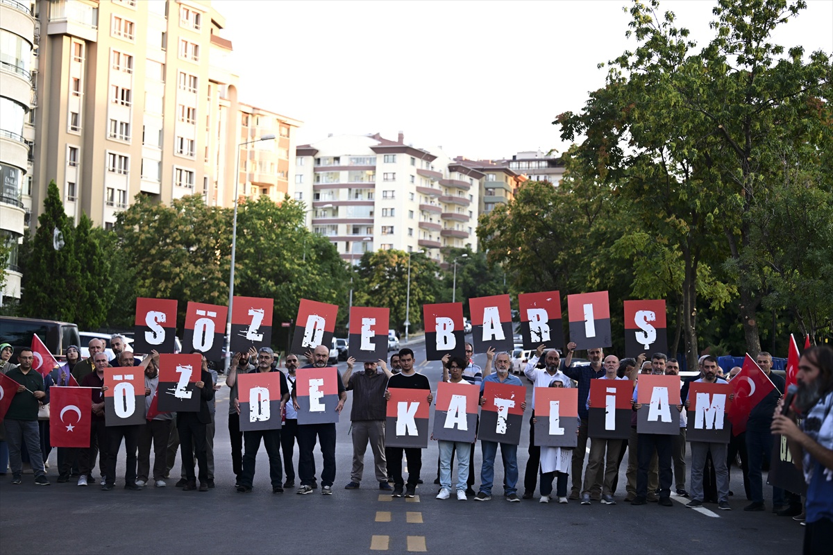 Ankara\'da Gazze protestosu: \'Sözde barış, özde katliam\'