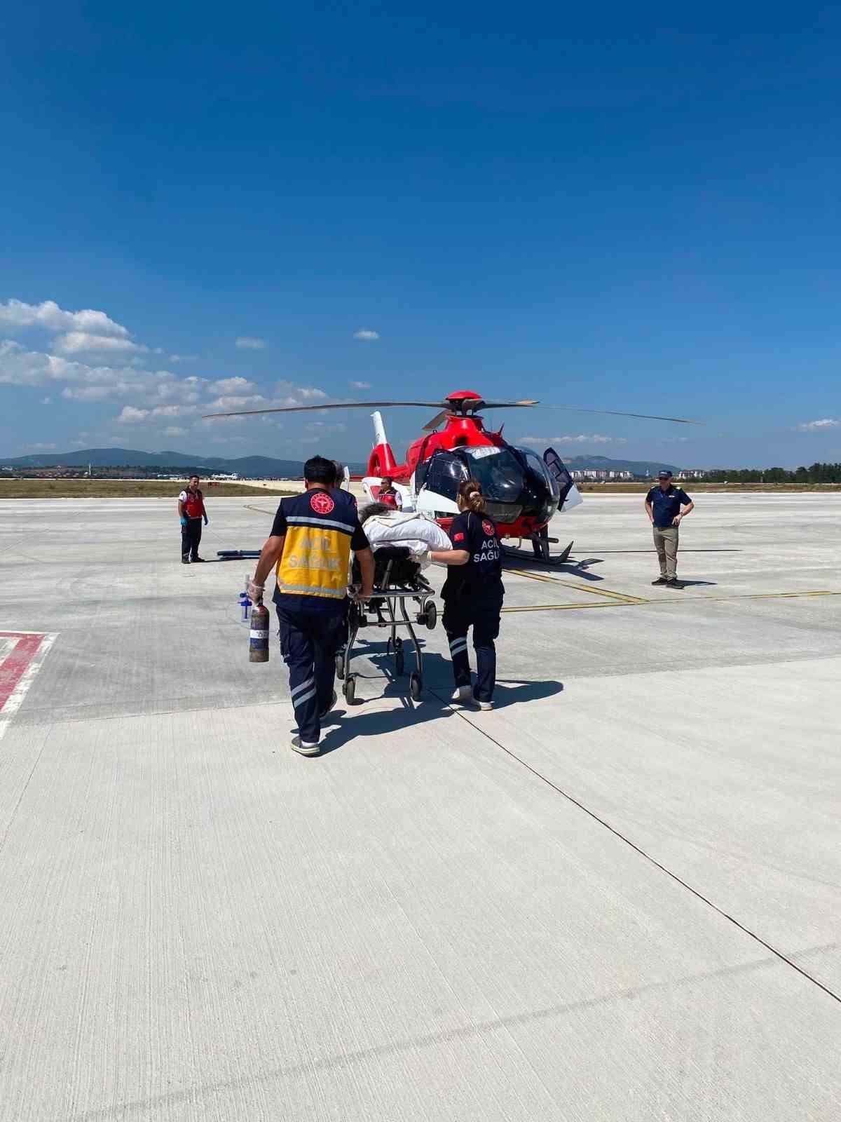 Kastamonu\'da İnme Hastası Helikopterle Ankara\'ya Sevk Edildi