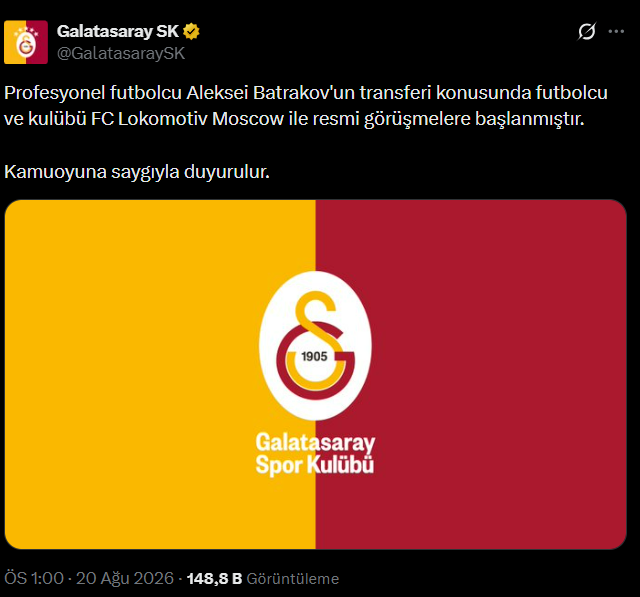 KAP geldi! İşte Galatasaray'ın yeni 10 numarası