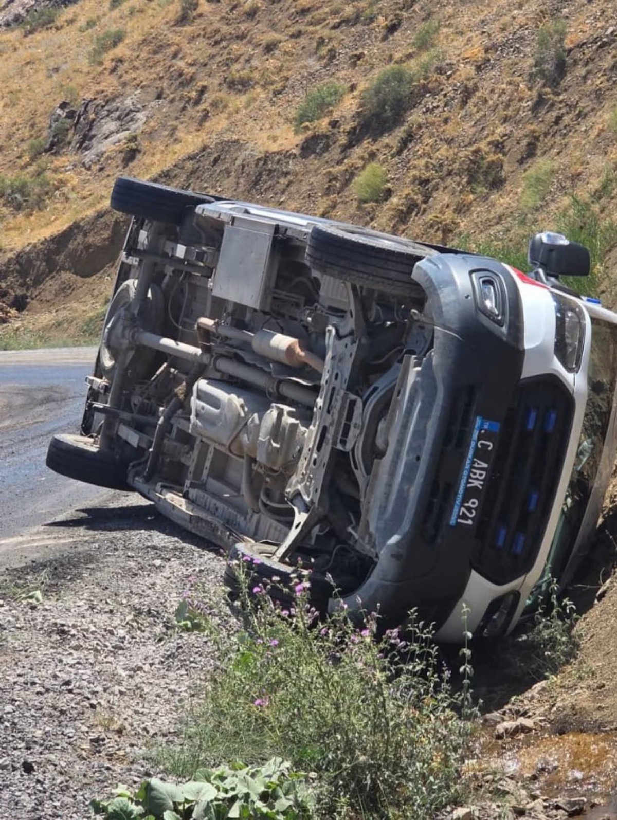 Ambulans Devrildi, Yaralı Yok
