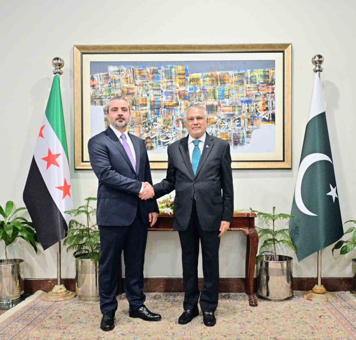 Suriye-Pakistan 19 Yıl Sonra İlk Bakan Düzeyinde Buluşma
