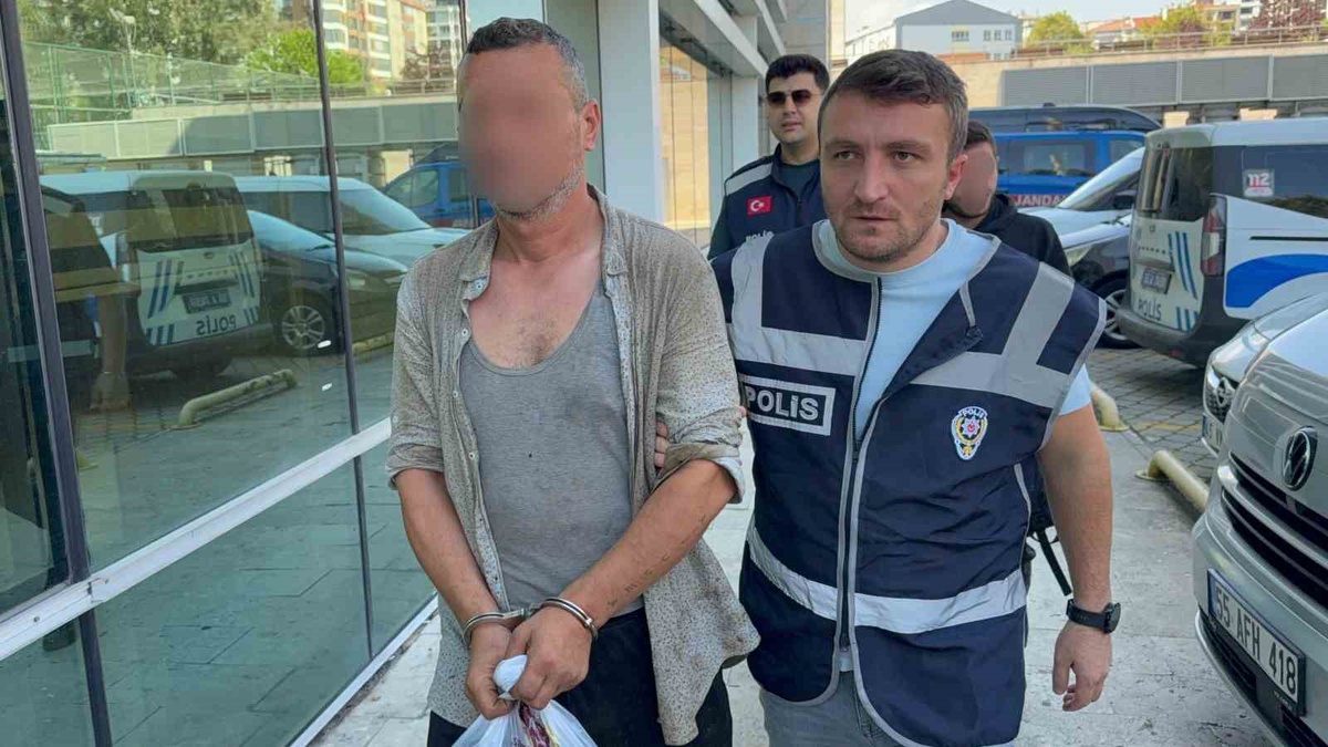 Samsun\'da Eşine Silah Çeken Koca Gözaltına Alındı