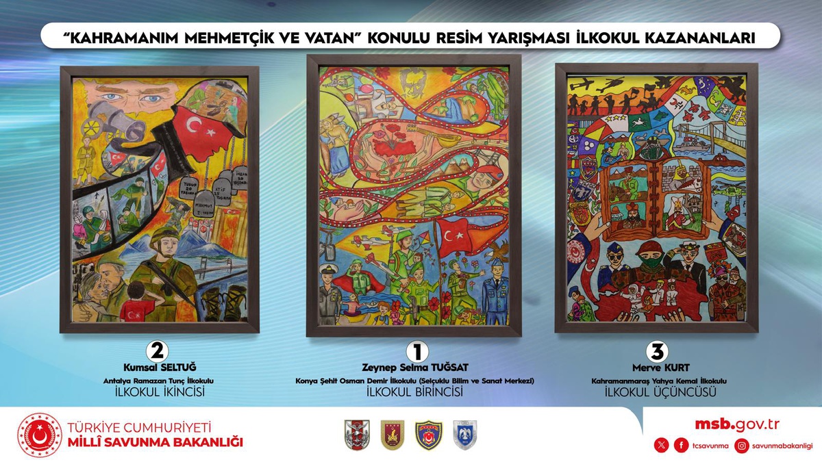 Kahramanım Mehmetçik ve Vatan Yarışması Sonuçlandı