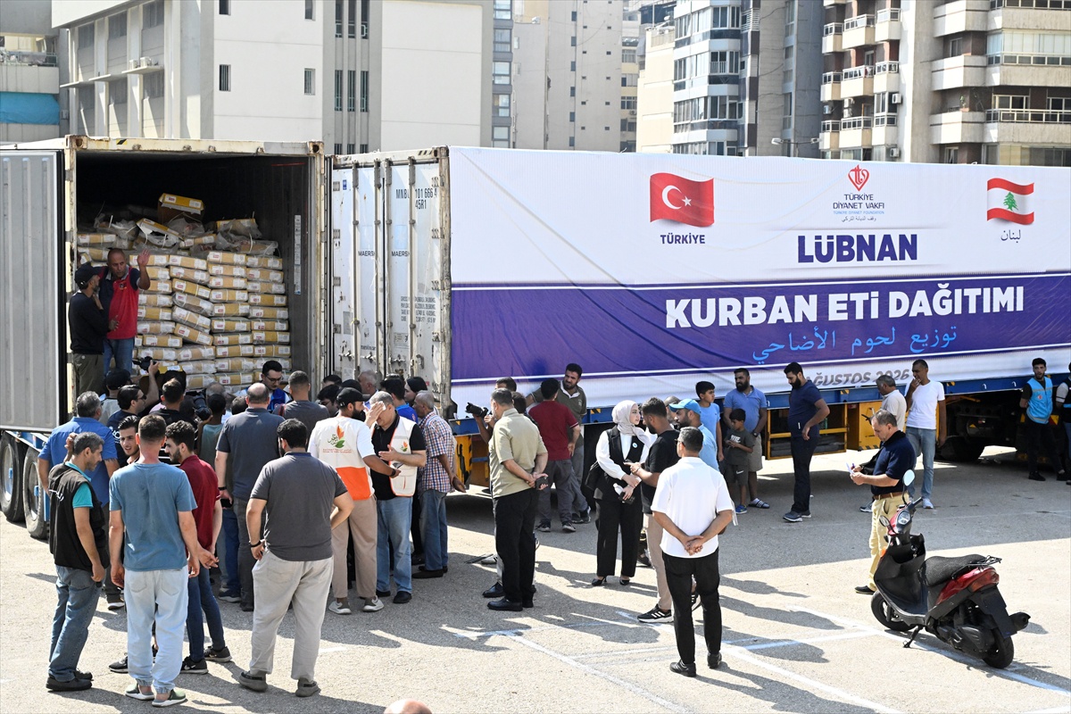 TDV, Lübnan’a 112 Ton Kurban Eti Yardımı Gönderdi