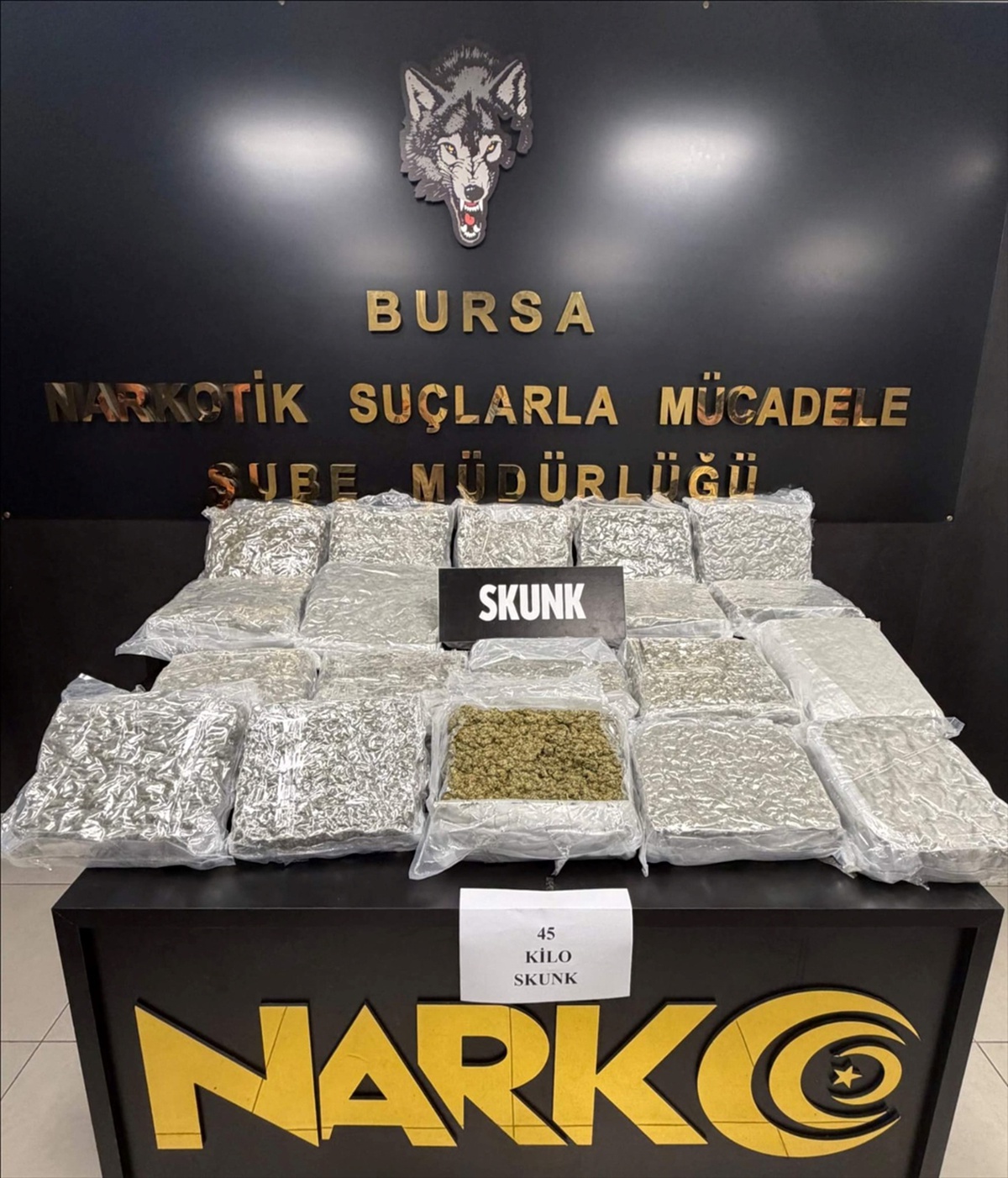 Bursa\'da Uyuşturucu Operasyonu: 45 Kilogram Esrar Ele Geçirildi