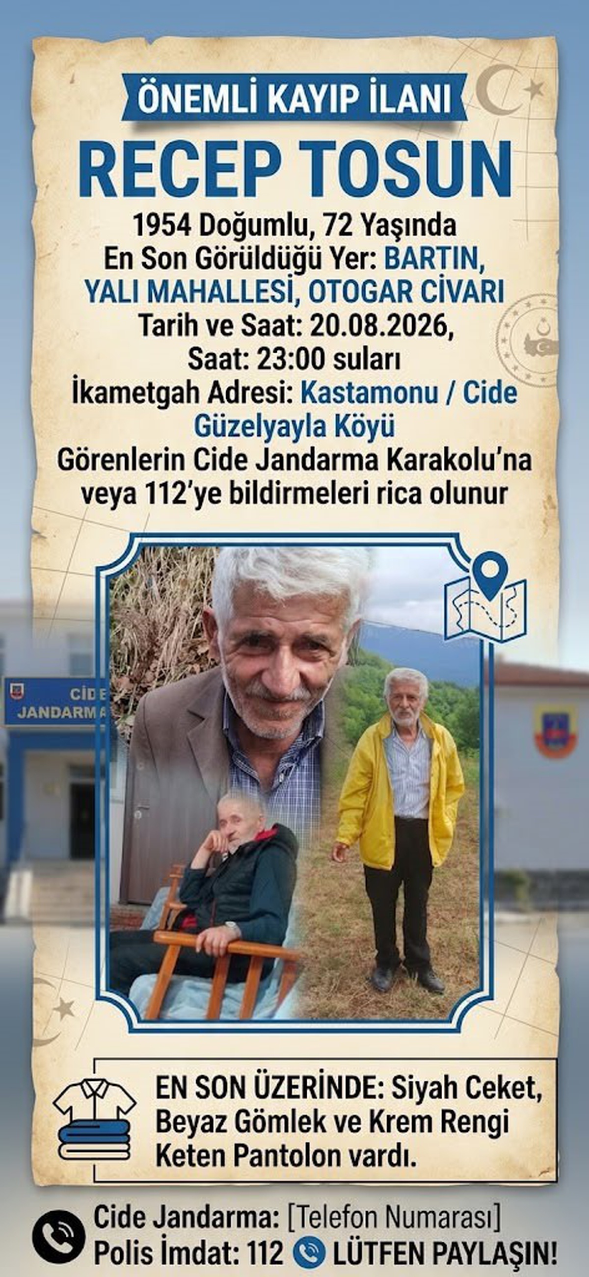 72 Yaşındaki Alzheimer Hastası Kayıp