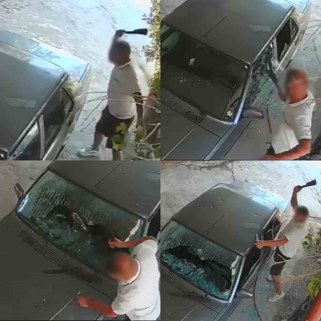 Eski sevgili satırla dehşet saçtı! O anlar kamerada