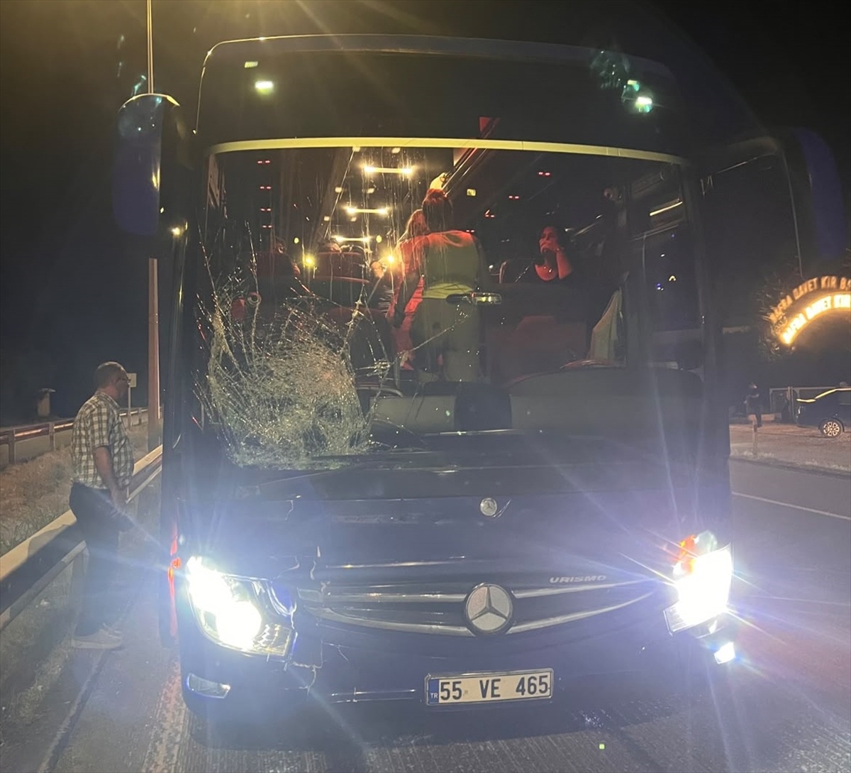 Bafra\'da Otobüs Çarpan Genç Hayatını Kaybetti