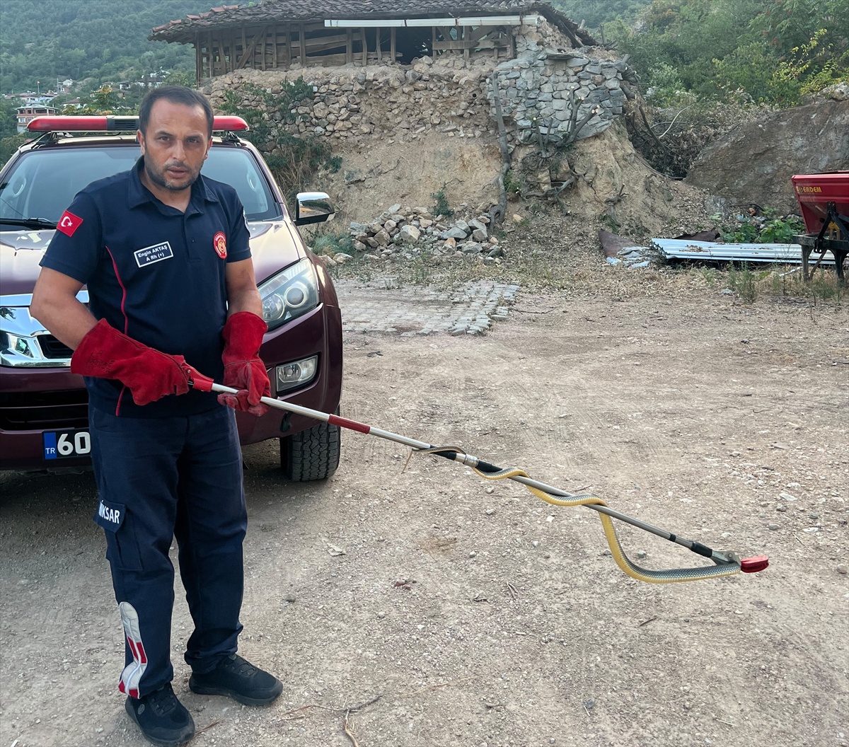 Yılan Evden Kurtarıldı