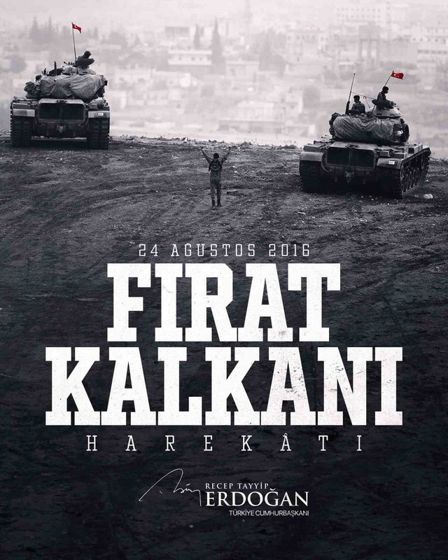 Cumhurbaşkanı Erdoğan'dan Fırat Kalkanı yıl dönümü mesajı