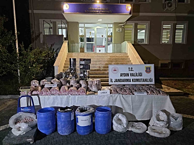 Didim'de sentetik hap imalathanesine baskın