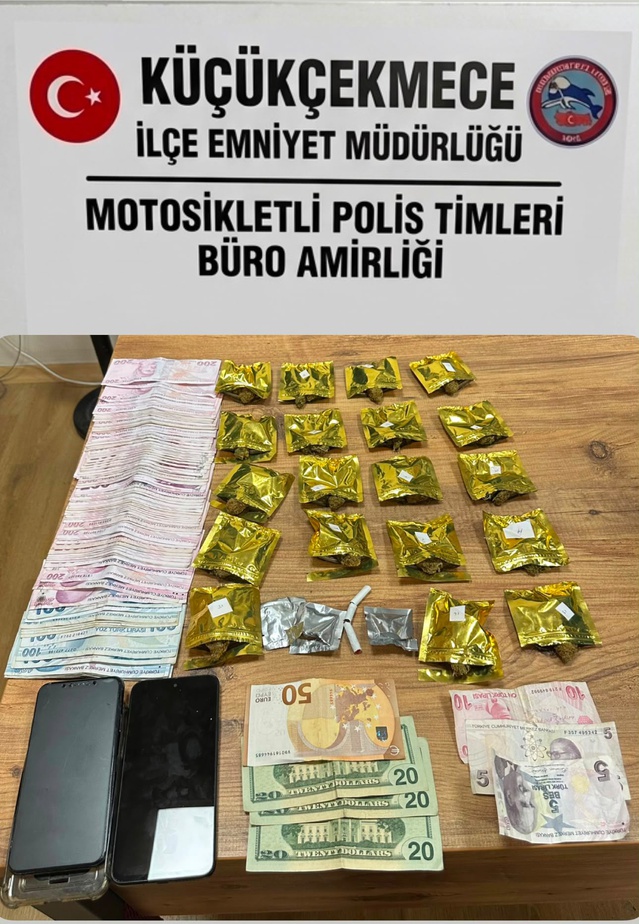Küçükçekmece'de uyuşturucu operasyonu