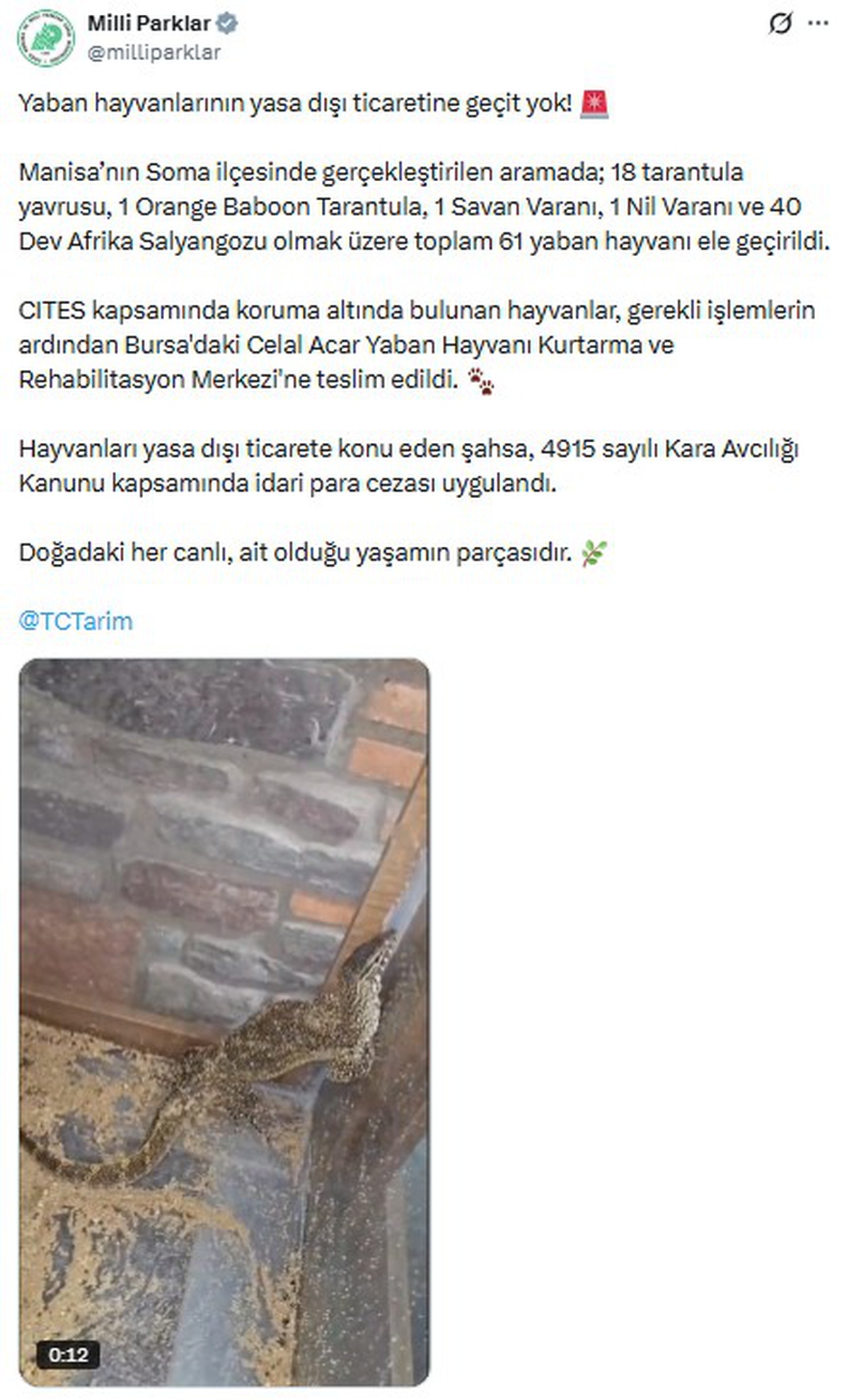 Manisa'da Yasa Dışı Hayvan Ticareti Önleniyor