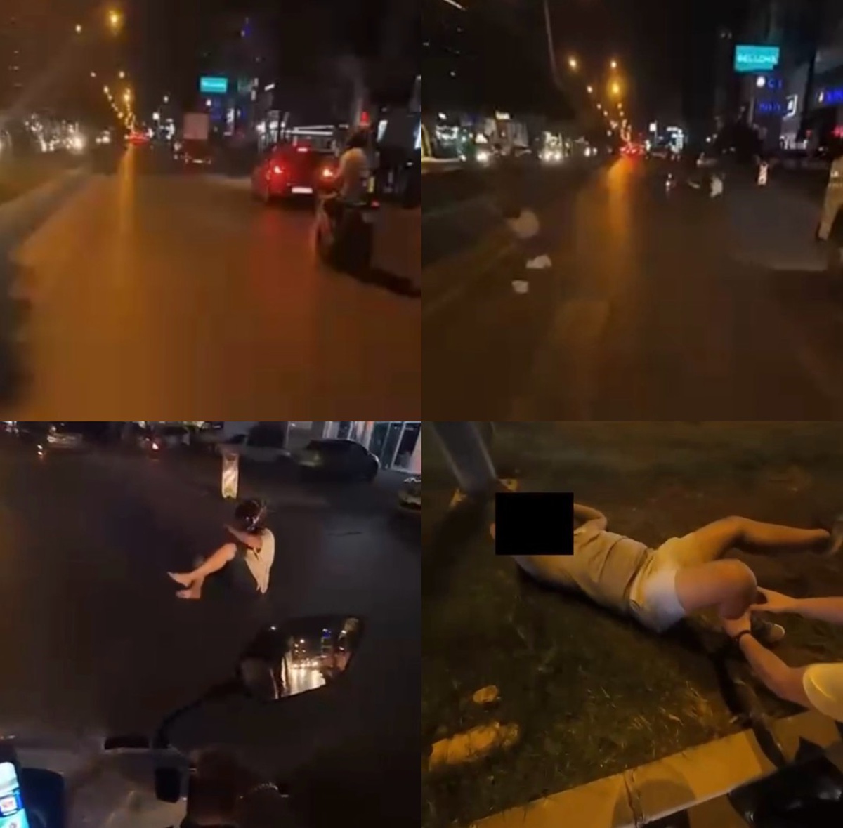 Mersin'de Motosiklet Yaya Geçidinde Kaza Yaptı