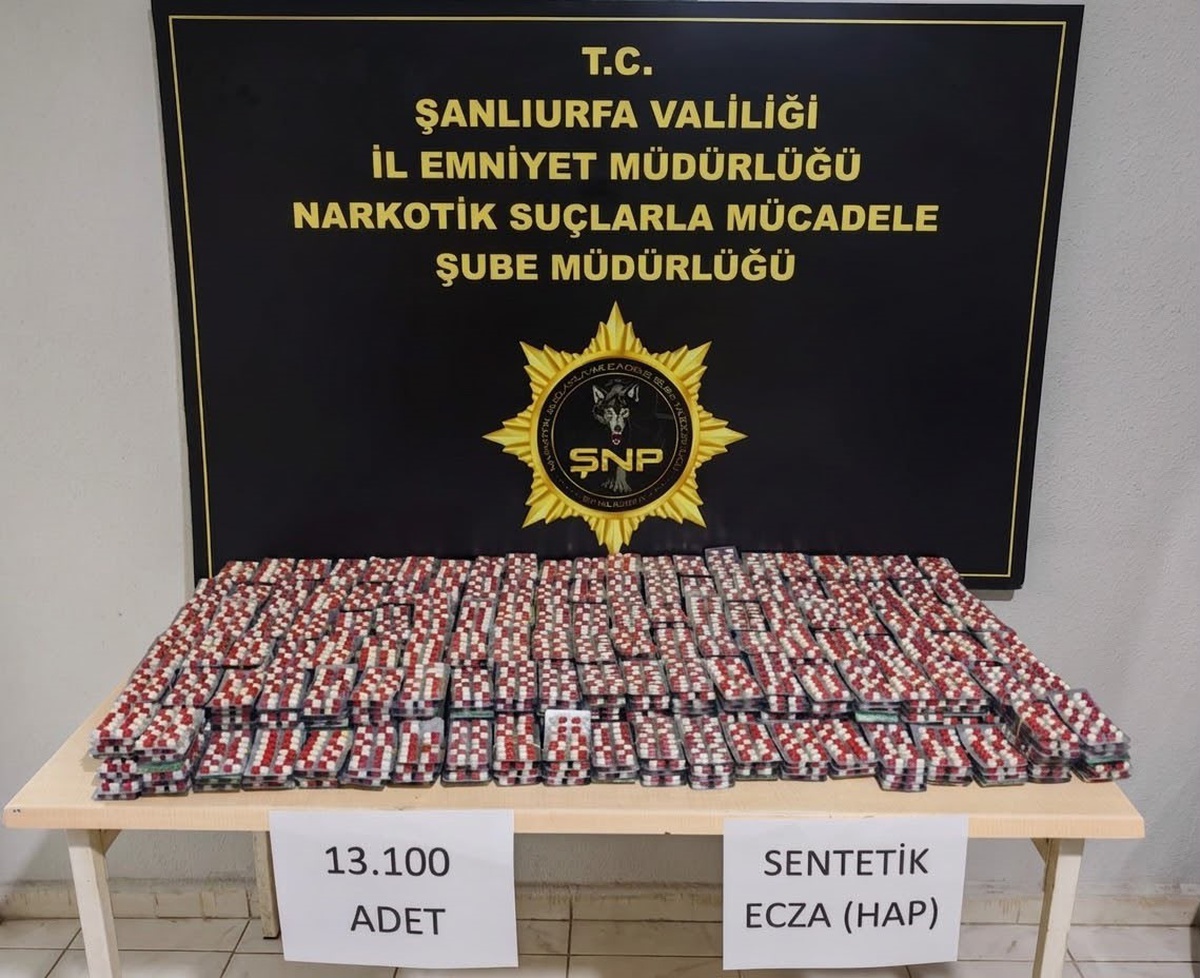 Suruç'ta 13 Bin Uyuşturucu Hap Ele Geçirildi