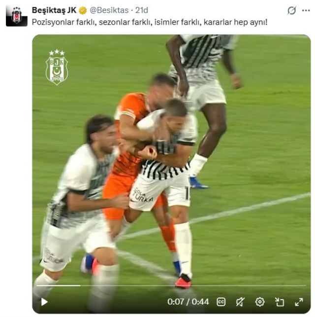 Tepkiler dinmiyor! Beşiktaş'tan bir paylaşım daha