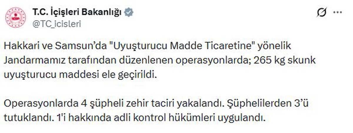 Uyuşturucu Operasyonunda 4 Şüpheli Yakalandı