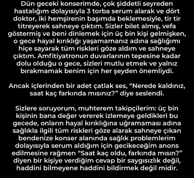 Bülent Ersoy: Haddini bilmeyene haddini bildirdim!