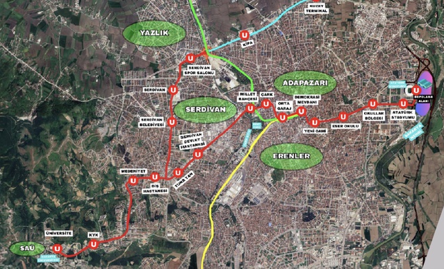 Adapazarı-Serdivan Tramvay Hattı İhalesi Tamamlandı
