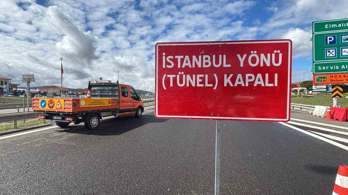 Anadolu Otoyolu'nda Trafik Kapatılacak