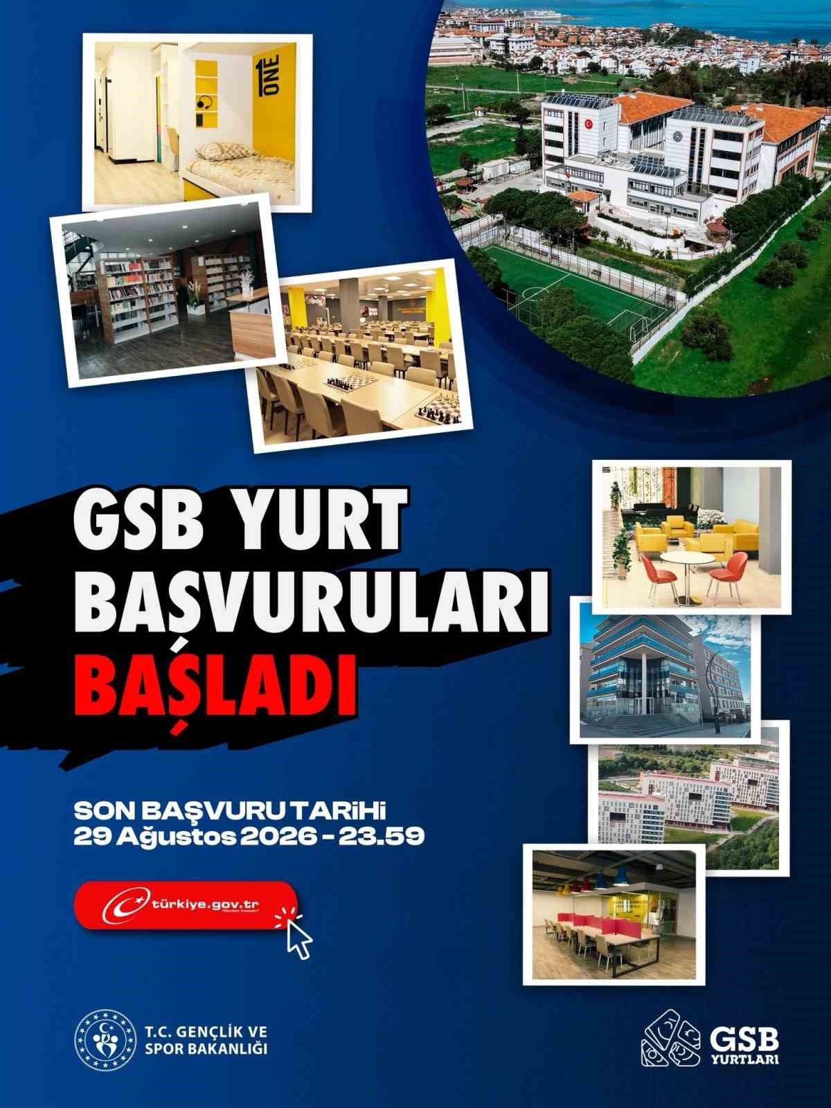 GSB yurt başvuruları başladı: Son tarih 29 Ağustos