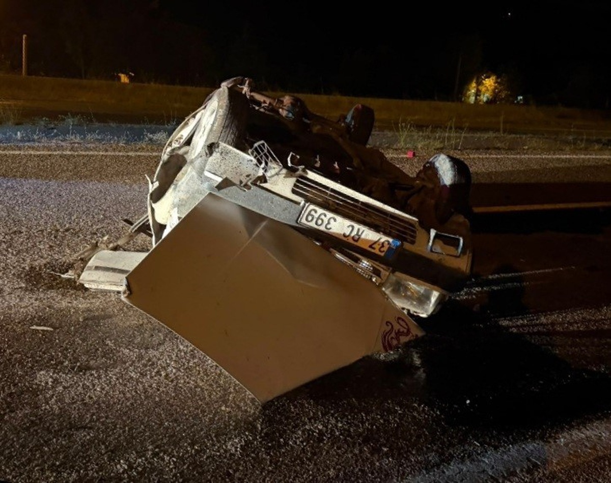 Karabük'te Takla Atan Araçta 1 Yaralı