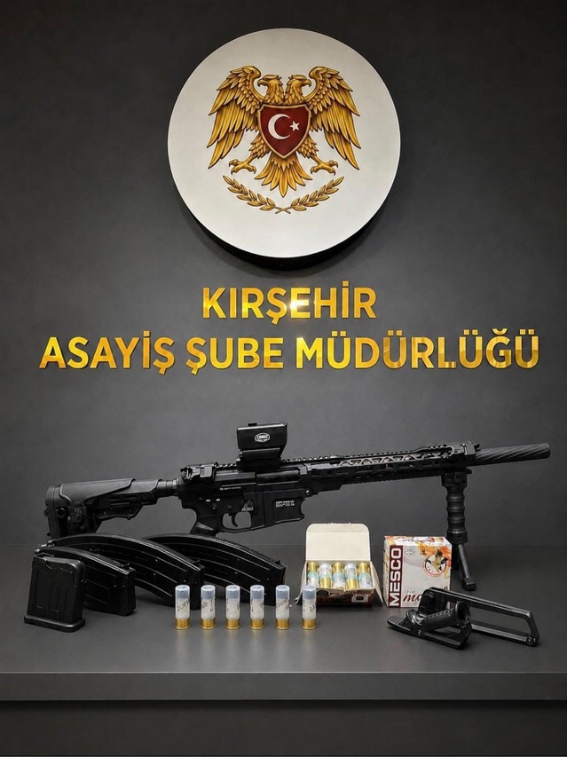 Kırşehir'de Ruhsatsız Silah Ele Geçirildi