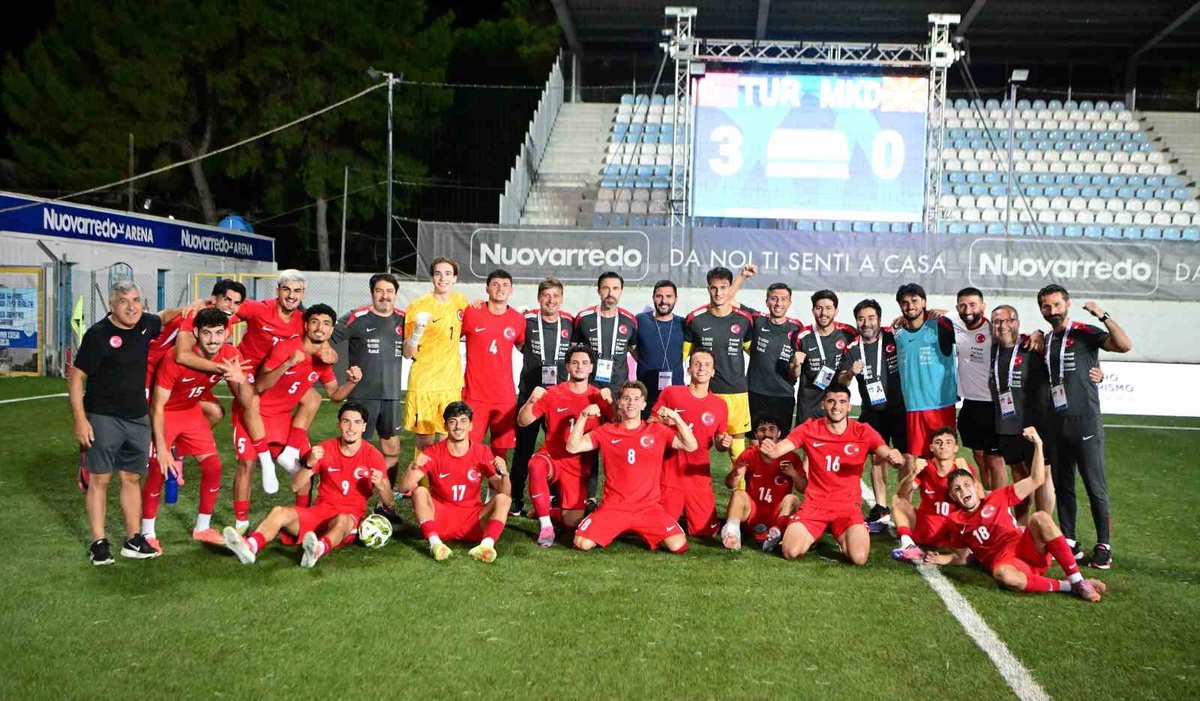 U20 Milli Takım, Kuzey Makedonya'yı 3-0 Yendi