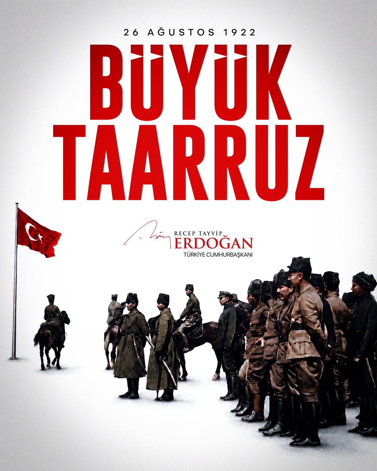 Erdoğan'dan Büyük Taarruz'un 104. Yılı Mesajı