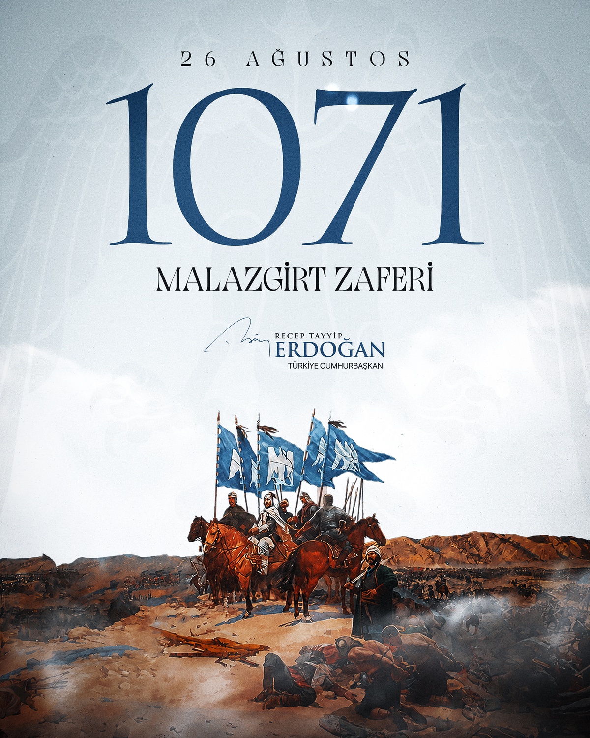 Erdoğan'dan Malazgirt Zaferi Mesajı