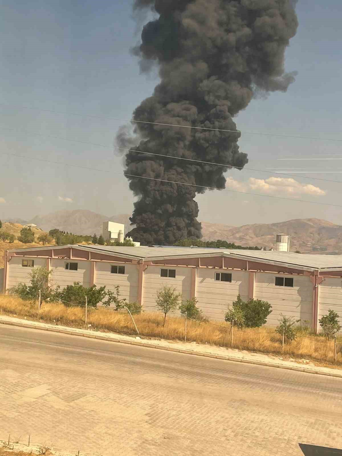 Elazığ'da Fabrikada Yangın Çıktı