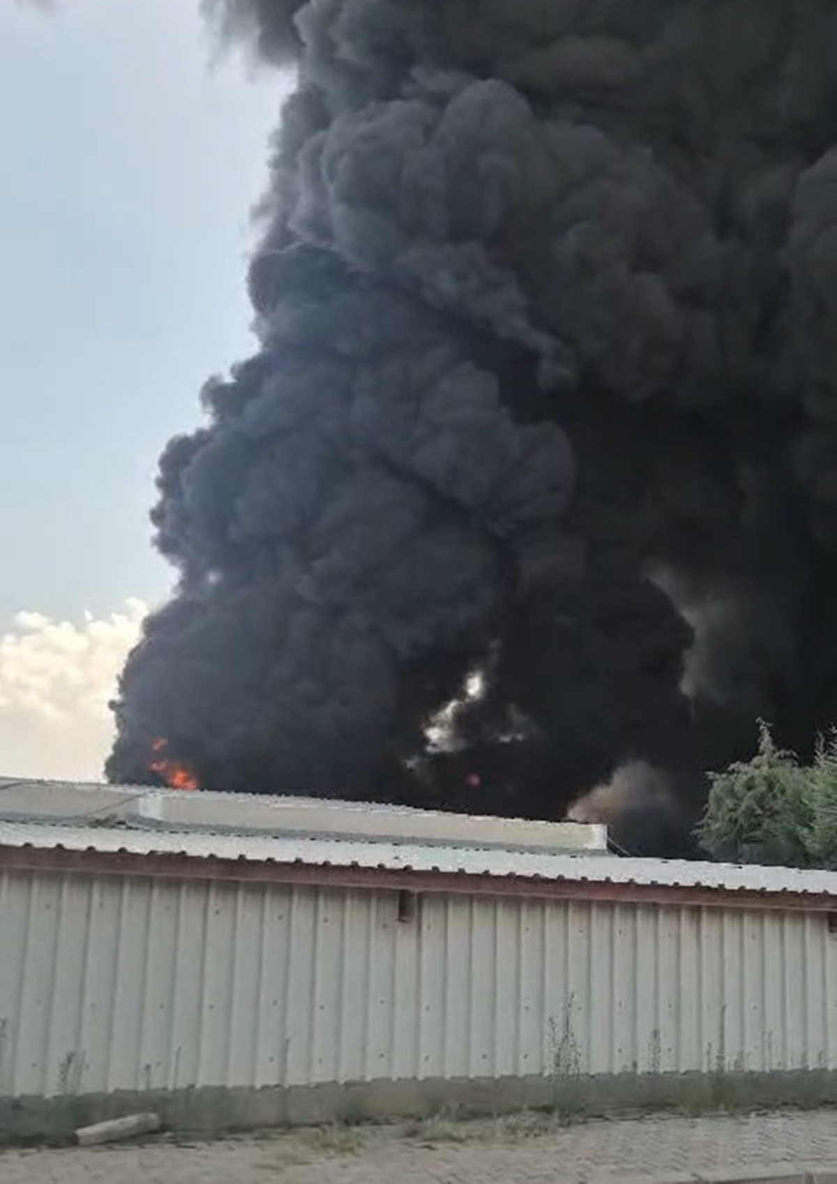 Elazığ'da Fabrikada Yangın Çıktı