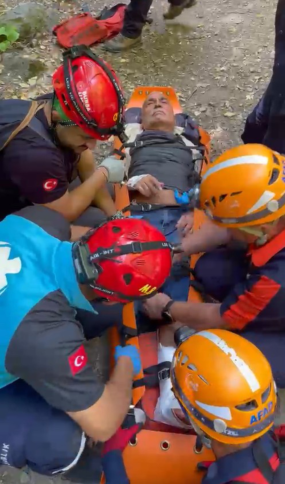 Bursa'da Kurtarma Anı Kamerada
