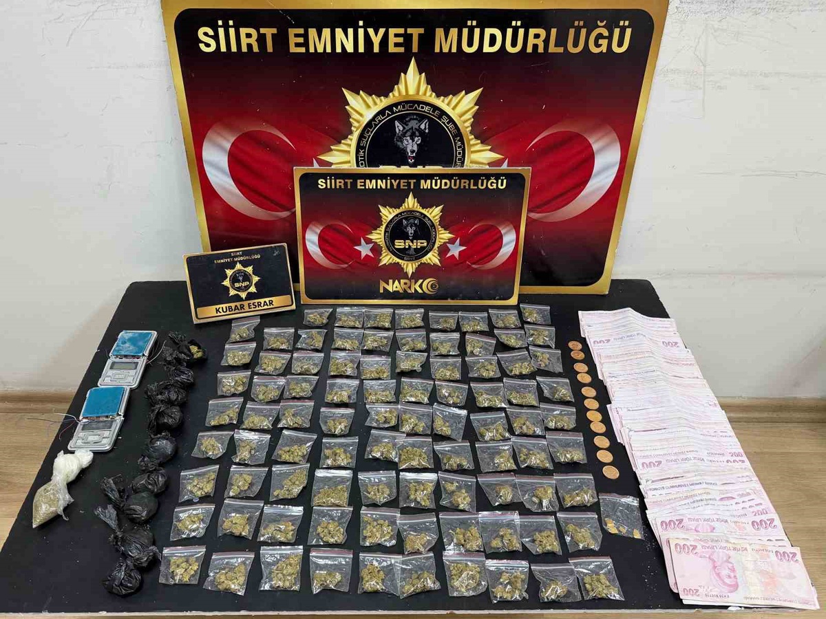 Siirt'te Uyuşturucu Operasyonu: İki Şüpheli Yakalandı