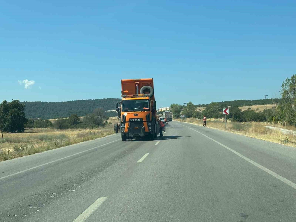 Tavşanlı-Emet Yolunda Çalışmalar Başladı