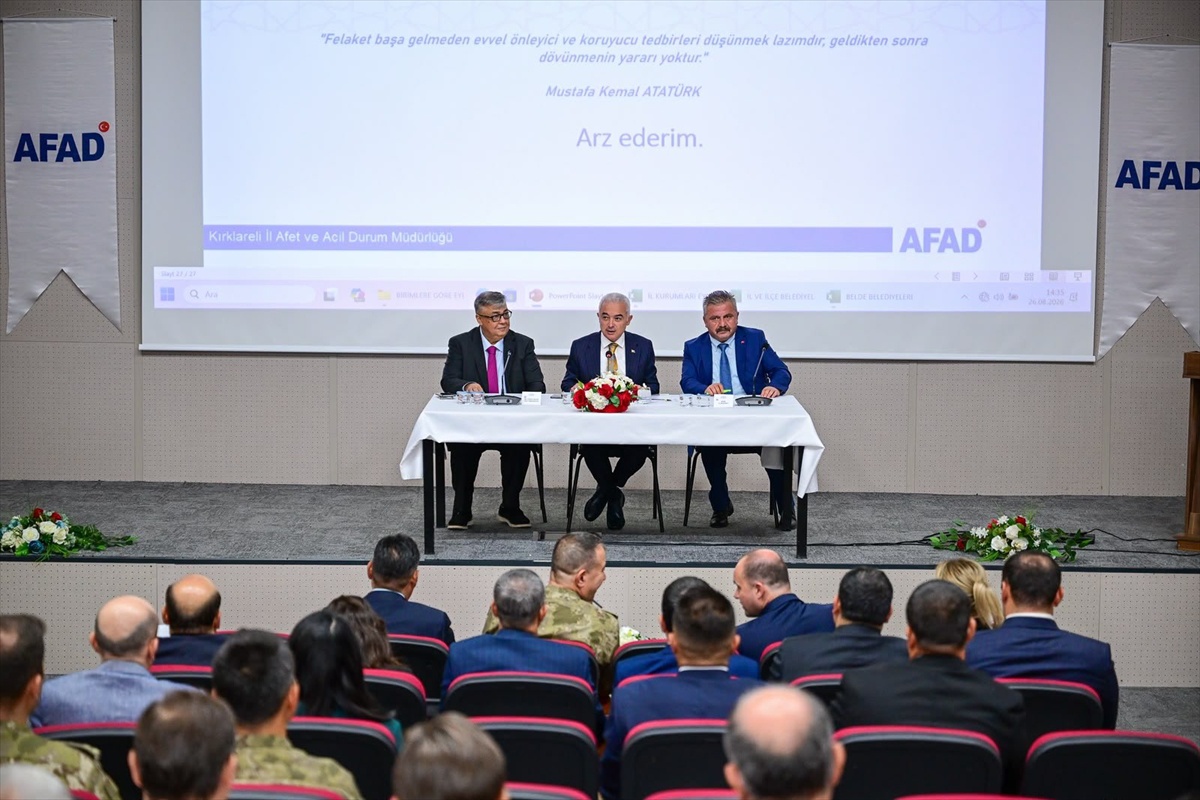 Kırklareli\'nde Risk Azaltma Toplantısı