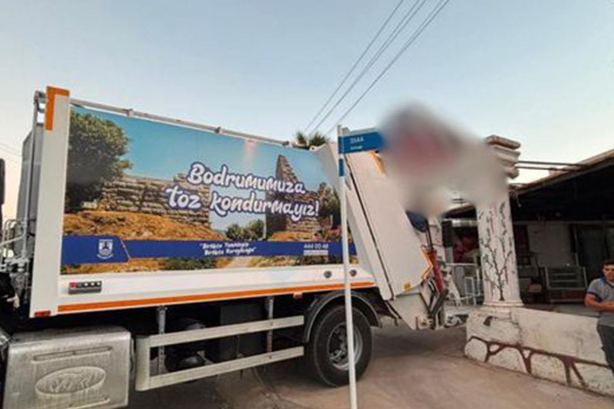 Kasapta mide bulandıran manzara