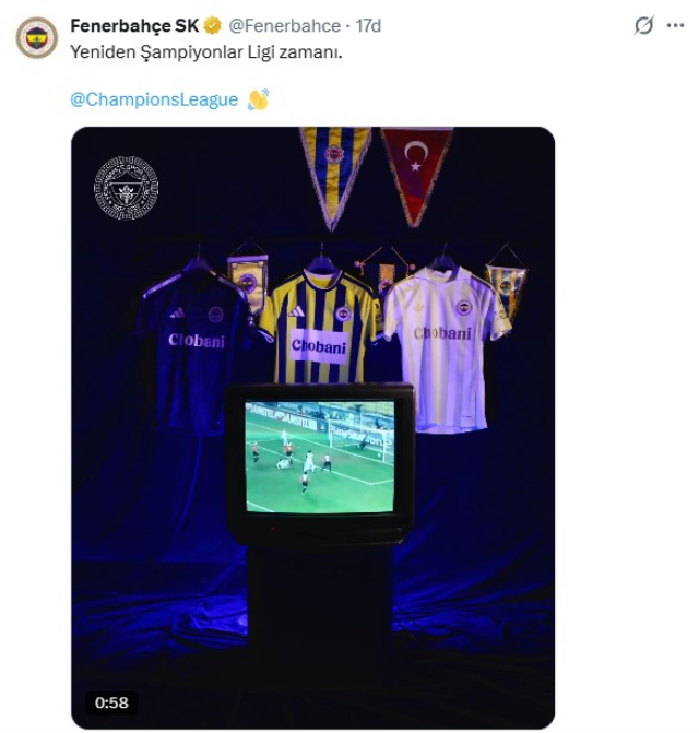 Lyon maçı biter bitmez Fenerbahçe'den flaş paylaşımlar